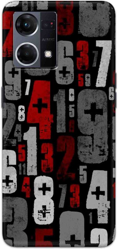 NDCOM Back Cover for Oppo F21s Pro Digit Printed  (Multicolor, Hard Case, Pack of: 1)