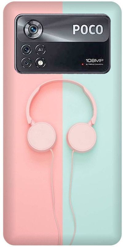 play fast Back Cover for POCO X4 Pro 5G  (Blue, Pink, Hard Case, Pack of: 1)