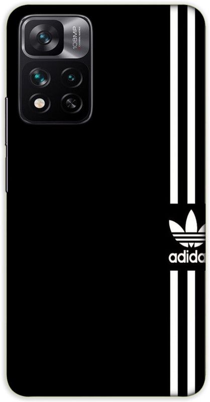 iprinto Back Cover for Mi 11i 5G, Mi 11i Hypercharge Adidas Black Back Cover  (Multicolor, Hard Case)