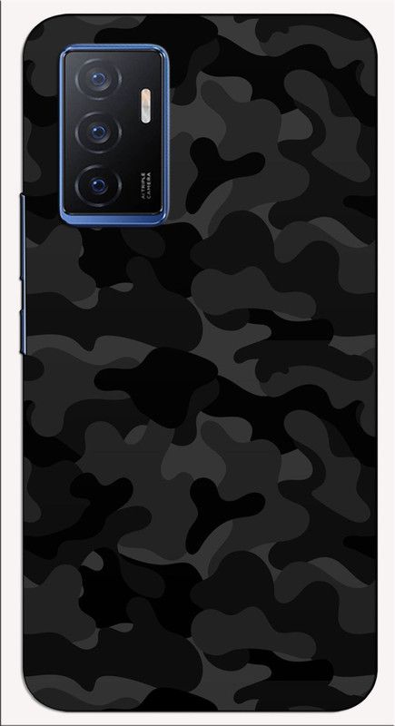 iprinto Back Cover for Vivo V23E 5G,V2126 Army Back Cover  (Black, Hard Case)