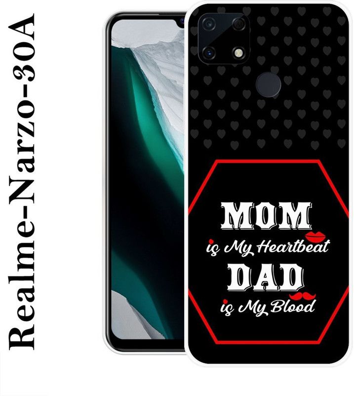 REDFLY Back Cover for Realme Narzo 30A  (Multicolor, Silicon)
