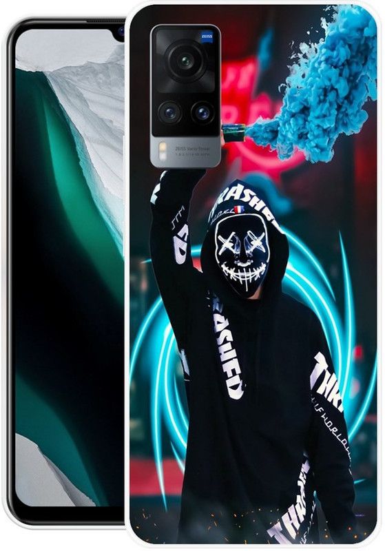 MUSKAY Back Cover for Vivo X60T  (Multicolor, Grip Case, Silicon)