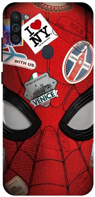 URCHIN Back Cover for Samsung M11 Spiderman, Ultimate spiderman, Spiderman logo,  (Multicolor, Shock Proof, Pack of: 1)