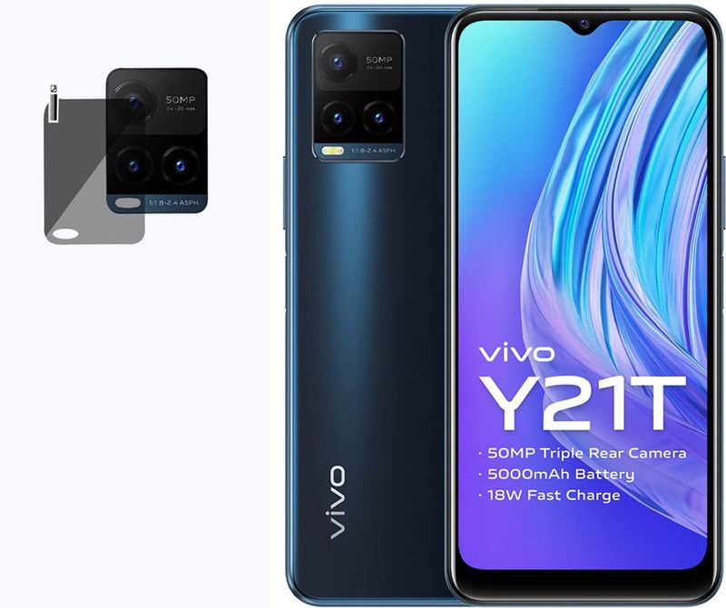 XZOTE Back Camera Lens Glass Protector for Vivo Y21T  (Pack of: 1)