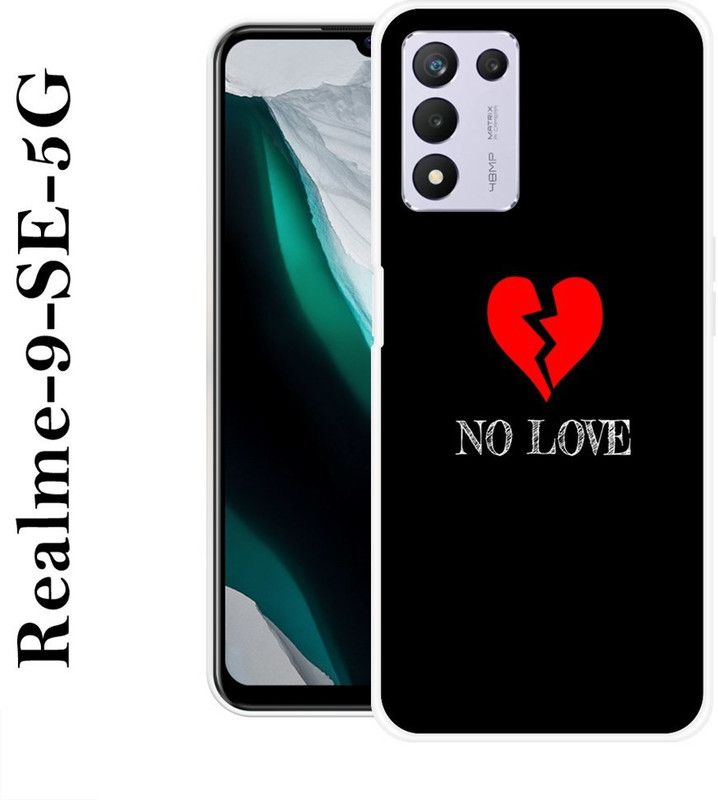 VITARO Back Cover for Realme 9 SE 5G  (Black, Red, Grip Case, Silicon)