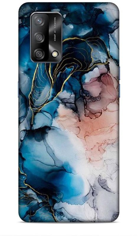 SmashItUp Back Cover for Oppo F19 Marble / Multicolour / Pattern  (Multicolor, Hard Case)