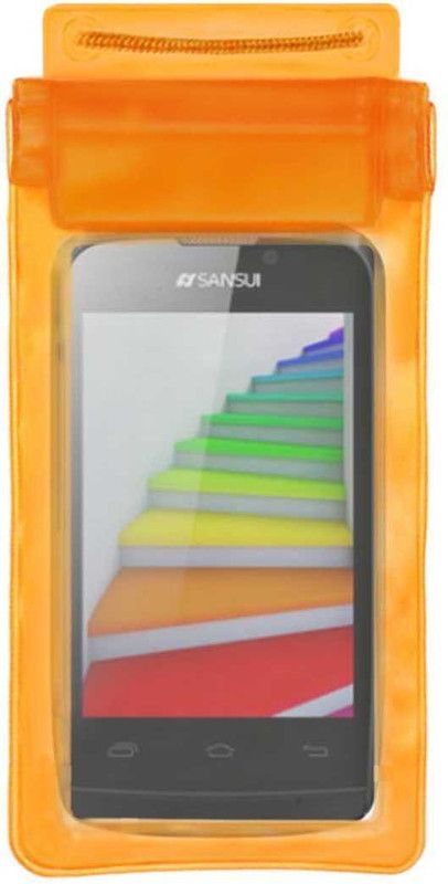 ACM Pouch for Sansui Sa3521  (Orange, Waterproof, Silicon, Pack of: 1)