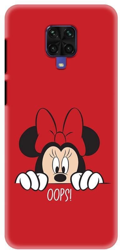 NDCOM Back Cover for Redmi Note 9 Pro Max Oops Minnie Printed  (Multicolor, Hard Case, Pack of: 1)
