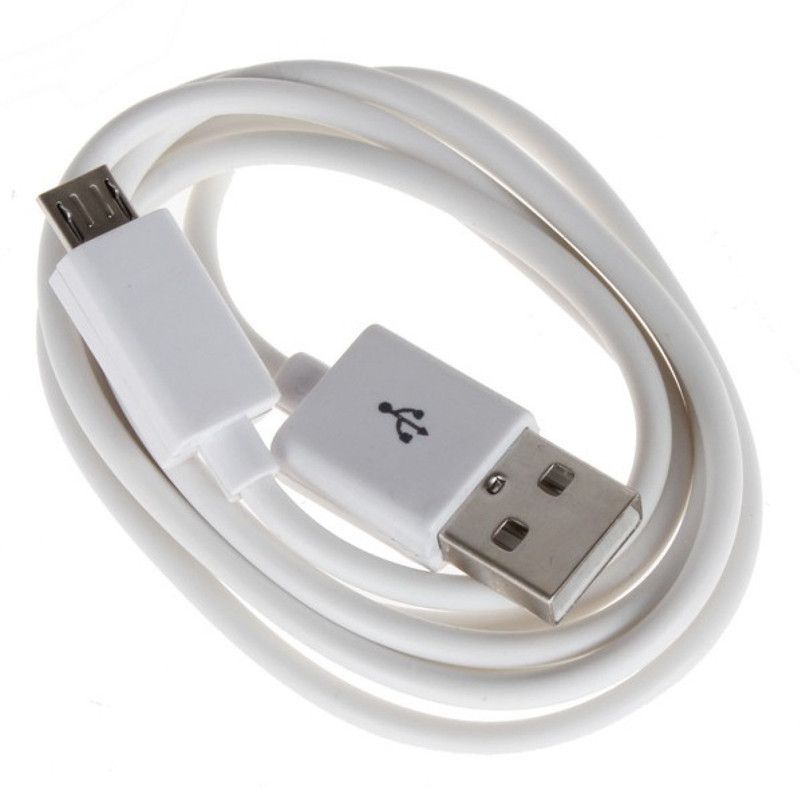 GADGETSMORE Micro USB Cable 1.5 m fast charging 2.4 amp quick charging.  (Compatible with smartphone and tables, White)
