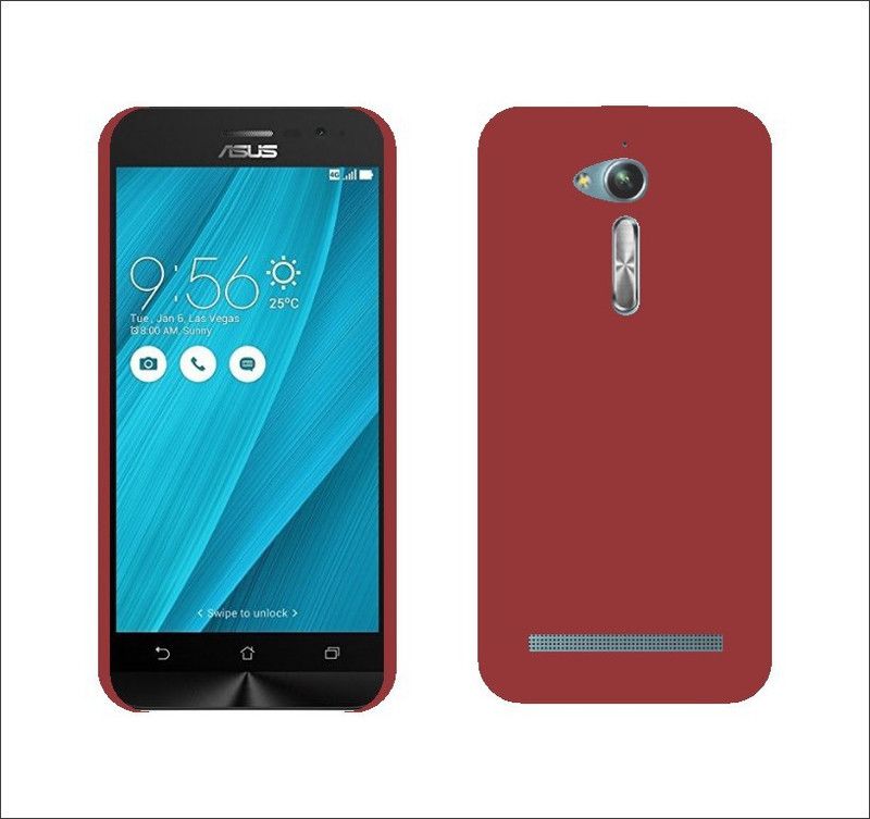 CASE CREATION Back Cover for Asus Zenfone Go 5.5 LTE 2nd Gen ZB551KL Rubberised Matte Finish Frosted Hard Case Back Cover Guard Protection  (Red, Grip Case, Pack of: 1)