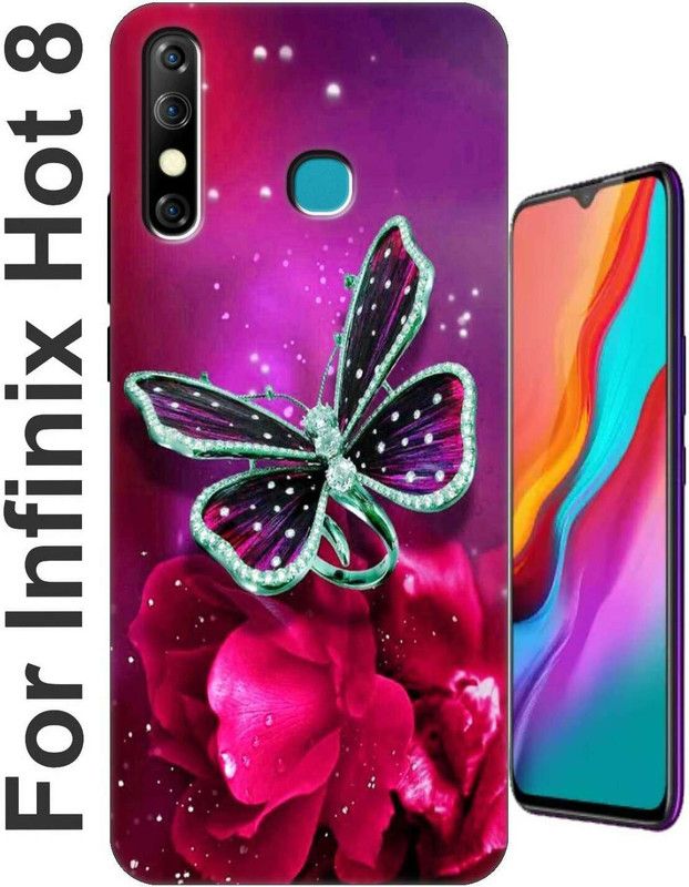 Sheorano Back Cover for Infinix Hot 8 2576  (Green, Grip Case, Silicon, Pack of: 1)
