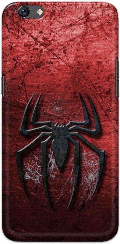 NDCOM Back Cover for OPPO F3 Red Spider Printed  (Multicolor, Hard Case, Pack of: 1)