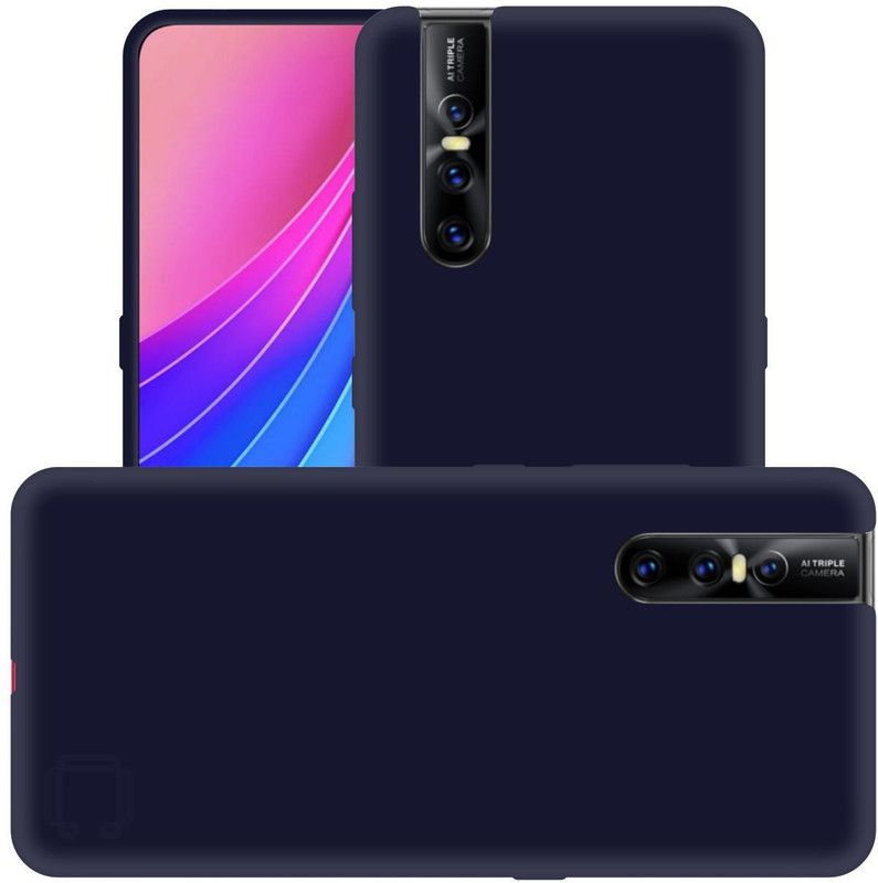 CASE CREATION Back Cover for New Vivo V15 Pro (2019)  (Blue, Shock Proof, Pack of: 1)