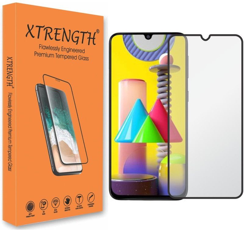 XTRENGTH Edge To Edge Tempered Glass for OPPO A12  (Pack of 1)