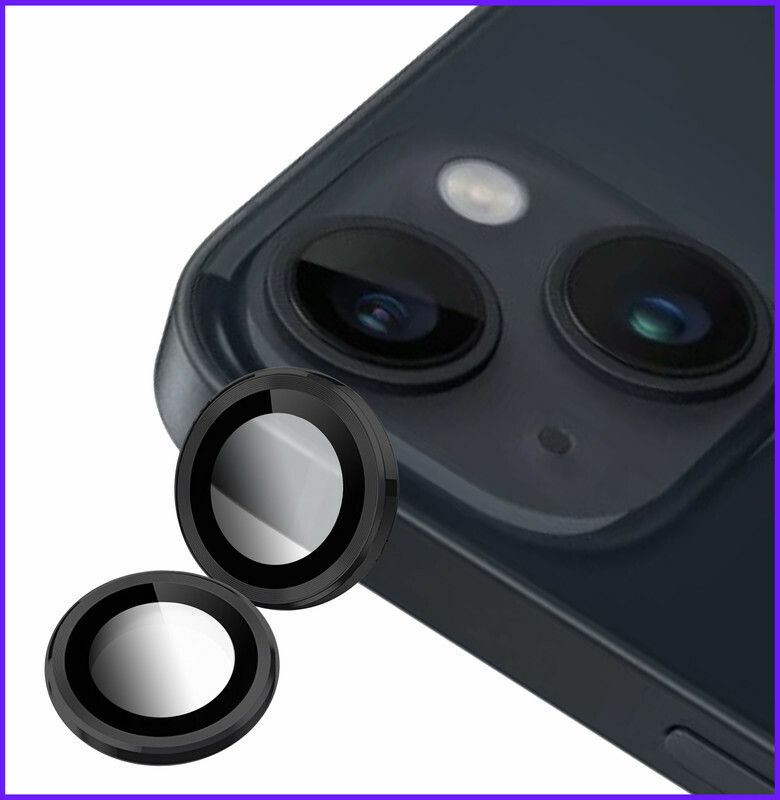 Ychroze Back Camera Lens Ring Guard Protector for APPLE iPhone 14 Plus ( Black Color)  (Pack of: 1)