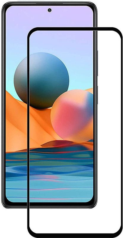 INFINITYWORLD Edge To Edge Tempered Glass for Redmi Note 10  (Pack of 1)
