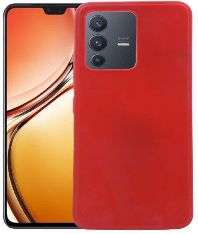 Mystry Box Back Cover for Vivo V23 5G  (Red, Shock Proof, Silicon, Pack of: 1)