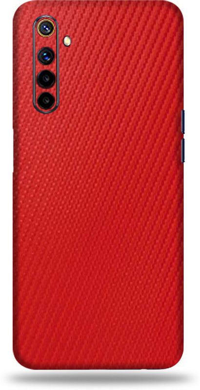 BugguSkin Realme 6i, realme 6i Mobile Skin  (Ultra Super Red Carbon Fiber Skin With High Matte Finish., Mobile Skin (Back+Side+Camera))