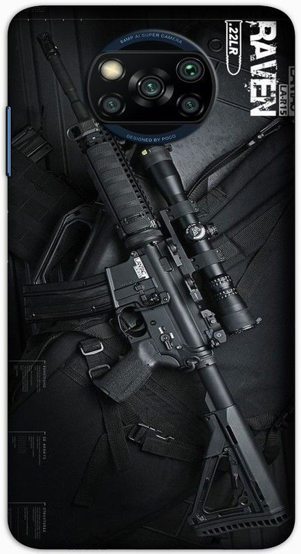CROKIAN Back Cover for POCO X3 Weapon Back Cover  (Multicolor, Hard Case, Pack of: 1)