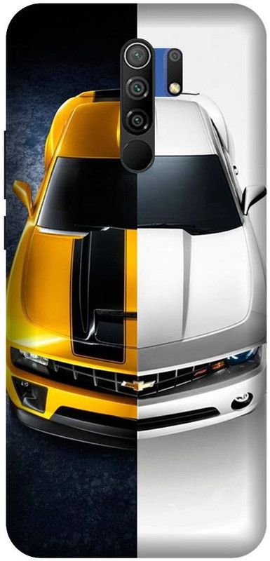 Yoprint Back Cover for Mi Poco M2 Sports Car Printed back Cover  (Multicolor, Hard Case, Pack of: 1)
