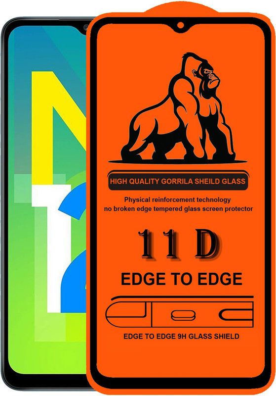 Forego Edge To Edge Tempered Glass for Samsung Galaxy M12  (Pack of 1)
