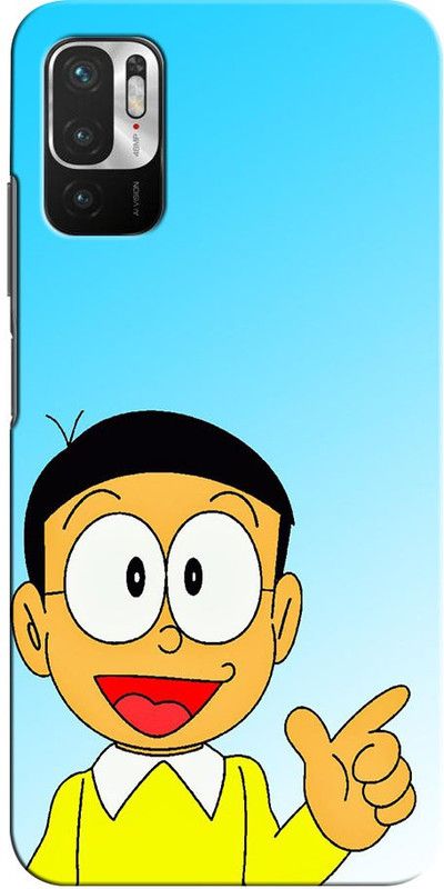 ORBIQE Back Cover for REDMI Note 10T M2103K19I SIZUKA, NOBITA, CARTOON, FUNNY, CUTE, DORAEMON, NOBITA LOVE  (Multicolor, Hard Case, Pack of: 1)