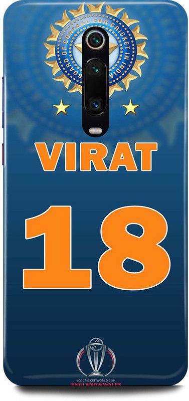 FRONK Back Cover for Redmi K20, MZB8194IN, VIRAT, KOHLI, INDIAN, PLAYER, RCB  (Blue, Hard Case, Pack of: 1)