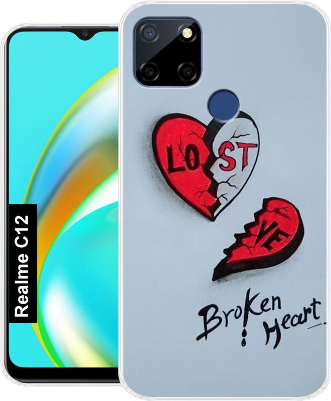 Cooldone Back Cover for Realme C12  (Multicolor, Grip Case, Silicon, Pack of: 1)