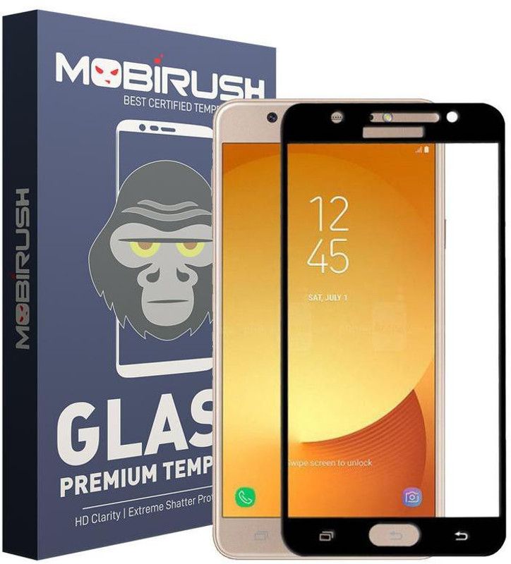 MOBIRUSH Edge To Edge Tempered Glass for Samsung Galaxy C9 Pro  (Pack of 1)