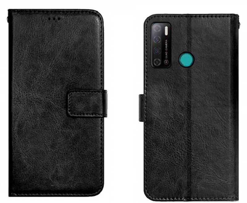 Coverage Flip Cover for Tecno Spark Power 2  (Black, Dual Protection, Pack of: 1)