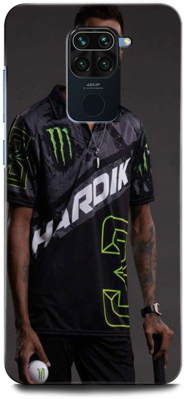 INTELLIZE Back Cover for REDMI Note 9 M2003J15SI HARDIK PANDYA, INDIA, CRICKET, PLAYER, SPORTS, CAPTAIN  (Multicolor, Hard Case, Pack of: 1)