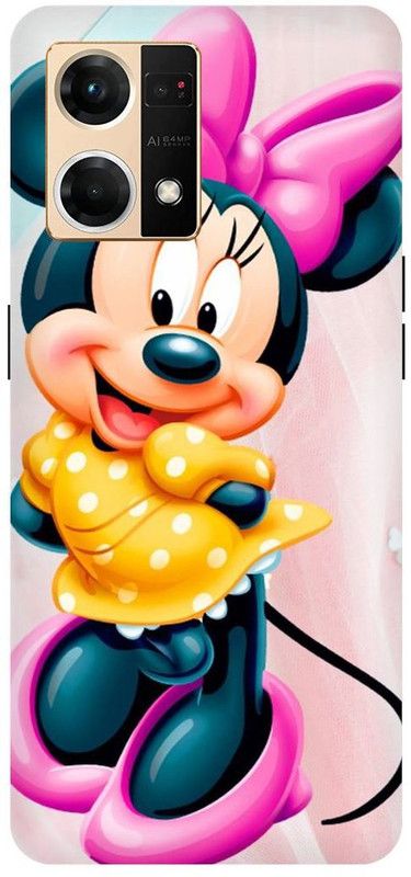THE NARAYANA COLLECTIONS Back Cover for OPPO F21s PRO- CPH2461-CUTE,MINNIE,MOUSE,SMILE,CARTOON  (Multicolor, Hard Case, Pack of: 1)