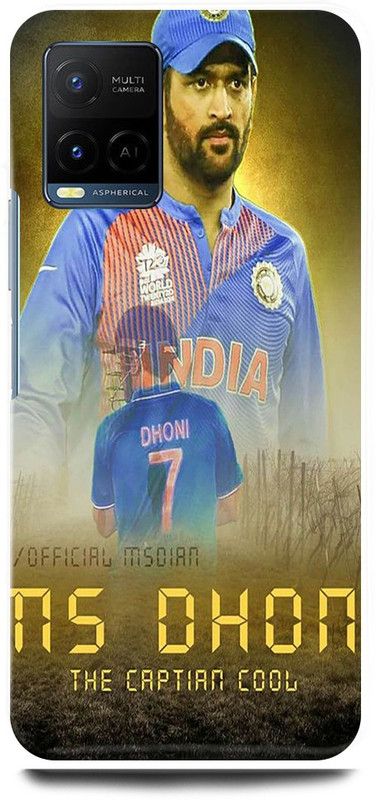 play fast Back Cover for Vivo Y21E MS, DHONI, MAHENDRA,SINGH, DHONI  (Yellow, Hard Case, Pack of: 1)