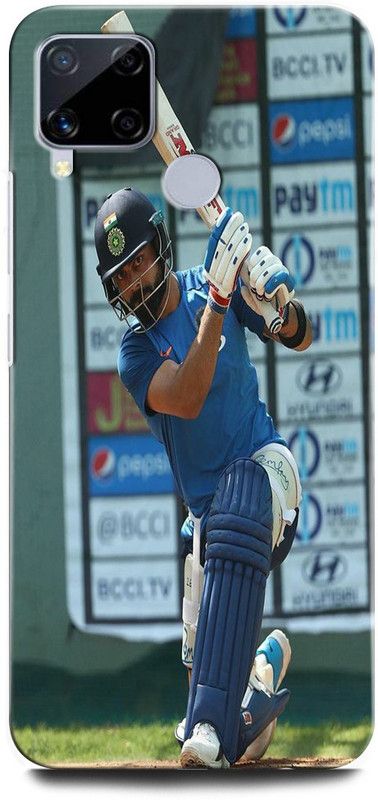 ORBIQE Back Cover for Realme C15 RMX2180 VIRAT, KOHLI, INDIA, CRICKET, PLAYER, SPORTS, CAPTAIN  (Multicolor, Hard Case, Pack of: 1)