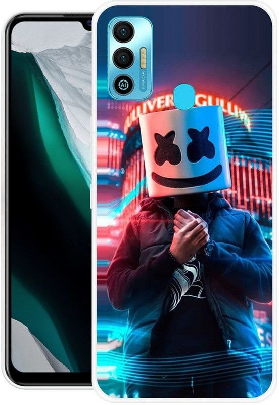 ROCKPRINT Back Cover for Tecno Spark 7t  (Multicolor, Grip Case, Silicon, Pack of: 1)