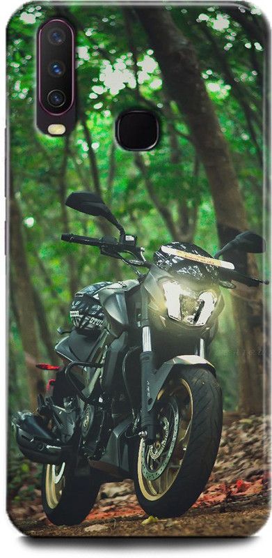 INDICRAFT Back Cover for Vivo Y17, Vivo 1902, Bike, Printed  (Multicolor, Shock Proof)