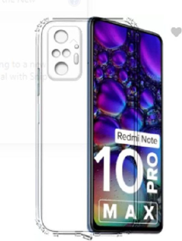 SRAVZ CASE Pouch for Redmi Note 10 Pro  (Transparent, Camera Bump Protector, Pack of: 1)