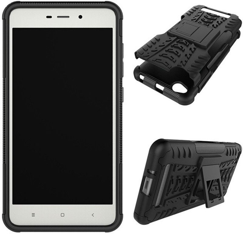 ZIVITE Back Cover for Mi Redmi 4A  (Black, Rugged Armor, Pack of: 1)