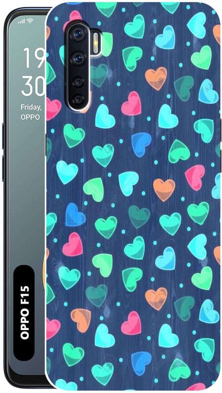 BUYMORE Back Cover for Oppo F15  (Multicolor, Grip Case, Silicon, Pack of: 1)