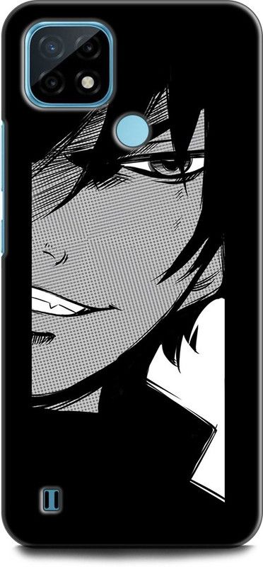 INDICRAFT Back Cover for Realme C21Y, RMX3261 SAMURAI, HOOD, KATANA, MASK, ANIME, NEON, CARTOON  (Multicolor, Dual Protection, Pack of: 1)
