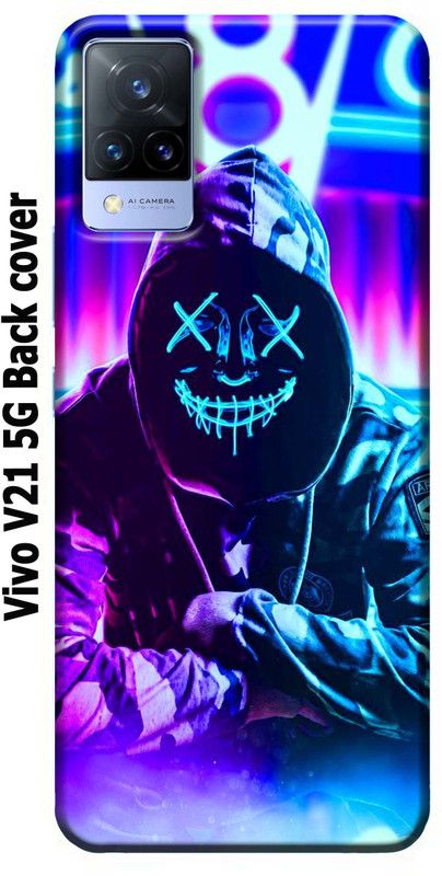 Starbun Back Cover for Vivo V21 5G Back cover  (Multicolor, Dual Protection, Silicon, Pack of: 1)