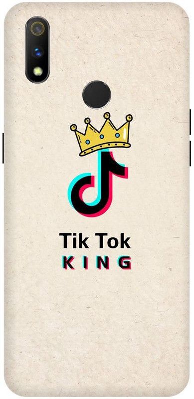 URCHIN Back Cover for Realme 3 Tiktok, Tiktok queen, tiktok king, tiktok  (Multicolor, Shock Proof, Pack of: 1)