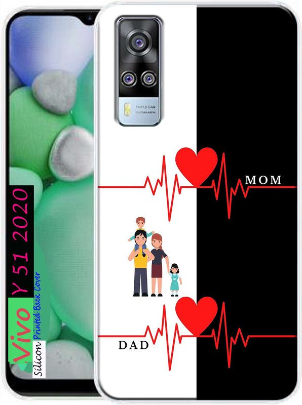LUCASTENN Back Cover for Vivo y51 2020, Vivo Y51 2020 back cover  (Multicolor, Dual Protection, Silicon)