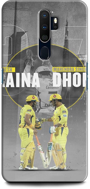 INDICRAFT Back Cover for OPPO A9 2020, CPH1937 MS DHONI, SURESH RAINA, MAHENDRA SINGH DHONI  (Multicolor, Shock Proof, Pack of: 1)