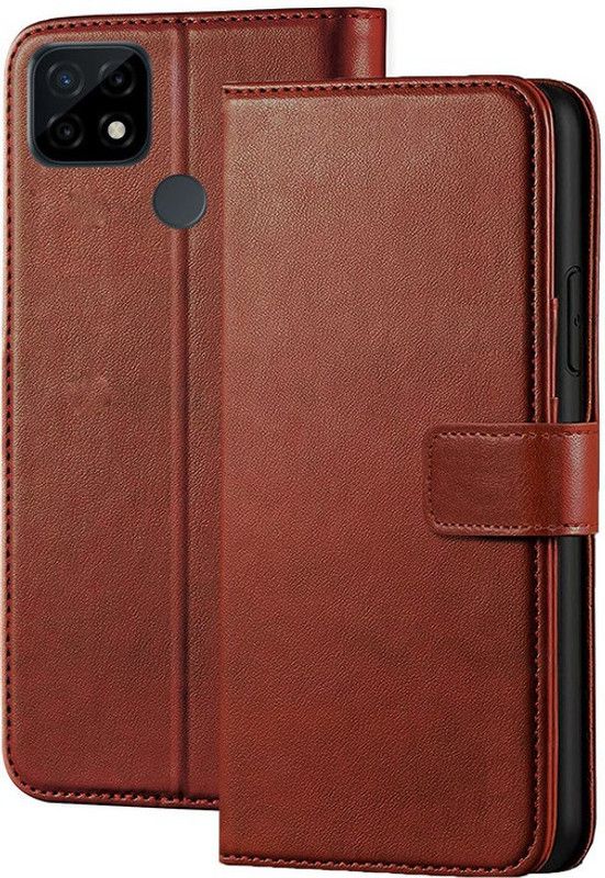 BooZ Back Cover for Realme C21Y  (Brown, Dual Protection, Pack of: 1)