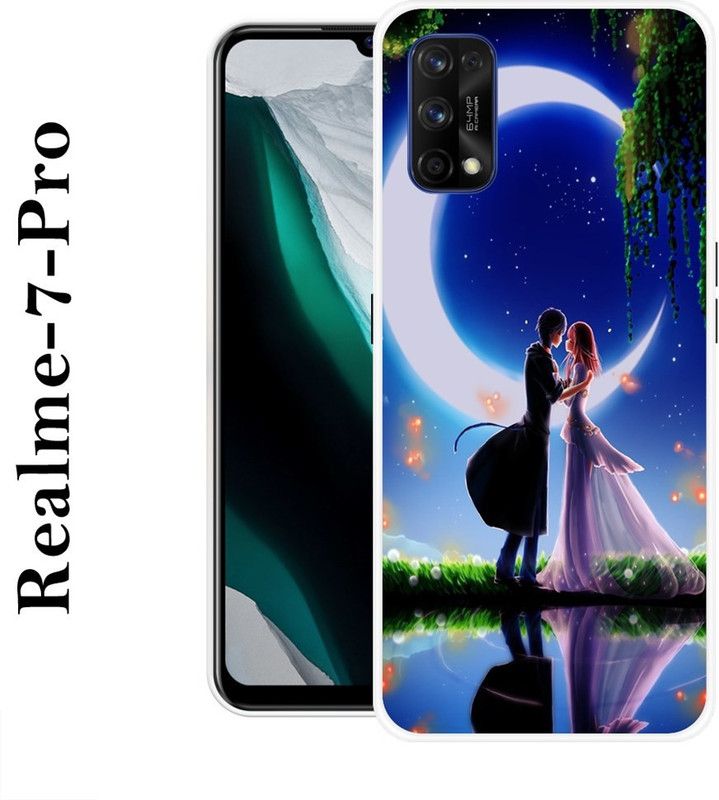REALKING Back Cover for Realme 7 Pro  (Multicolor, Grip Case, Silicon)