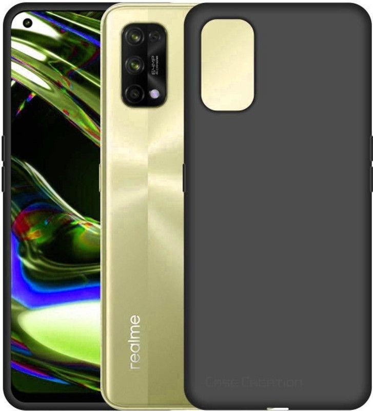 srskt case Back Cover for Realme X7 Pro  (Black, Matte Finish, Pack of: 1)