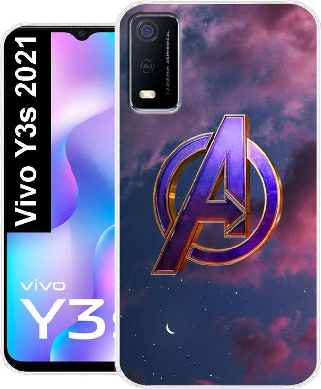Tokito Back Cover for Vivo Y3s 2021  (Multicolor, Grip Case, Silicon, Pack of: 1)