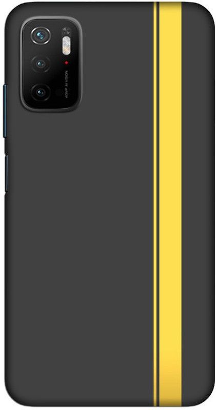CROKIAN Back Cover for Poco M3 Pro 5G  (Black, Yellow, Hard Case, Pack of: 1)