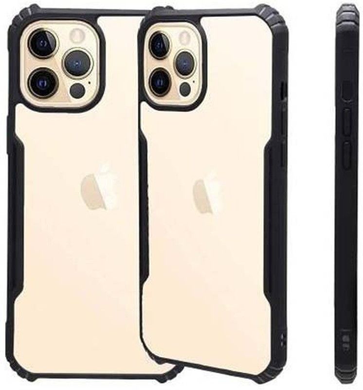 AmericHome Back Cover for Apple iPhone 13 Pro  (Transparent, Dual Protection, Pack of: 1)